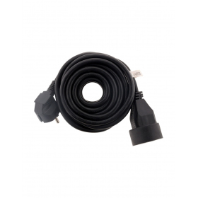 Stroom Verlengsnoer Zenitech 3G1.5 5m zwart