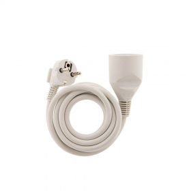 Stroom Verlengsnoer Zenitech 3G1 1.9m wit