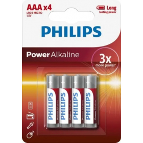 philips - batteries 4xAAA 1.5V