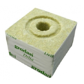 Block de Laine de roche 10x10x6.5 - Donuts Grodan