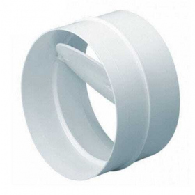 Koppelstuk met terugslagklep pvc - 125mm