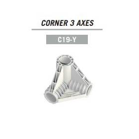 Corner Y 3 Axes ø 19mm