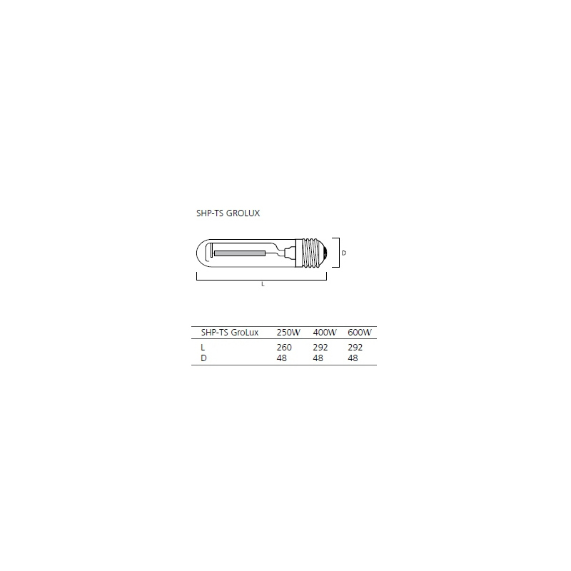 Sylvania Grolux 250w HPS